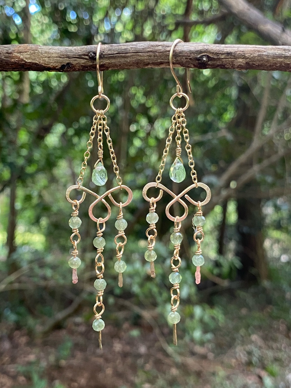 Kyanite Chandelier Earrings